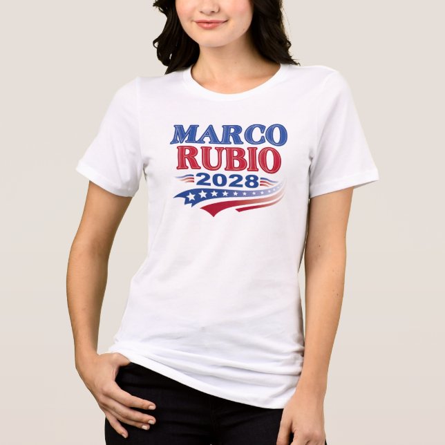 Marco Rubio 2028 (3st) Tri-Blend Shirt (Front)