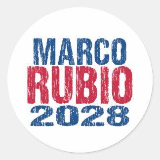 Marco Rubio 2028 (dis) Classic Round Sticker