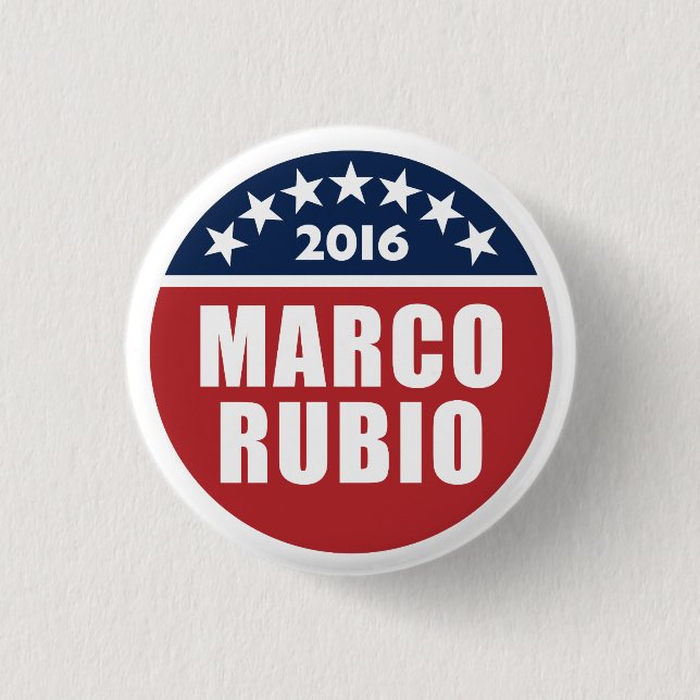 Marco Rubio for president 2016 3 Cm Round Badge (Front)