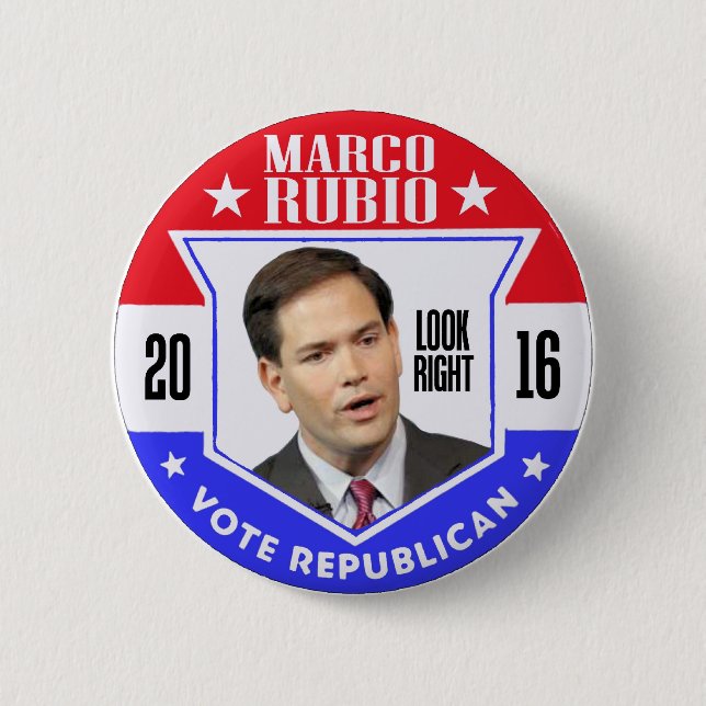 Marco Rubio for President 2016 6 Cm Round Badge (Front)