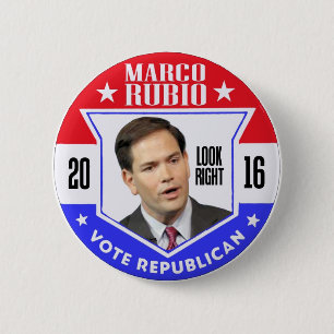 Marco Rubio for President 2016 6 Cm Round Badge