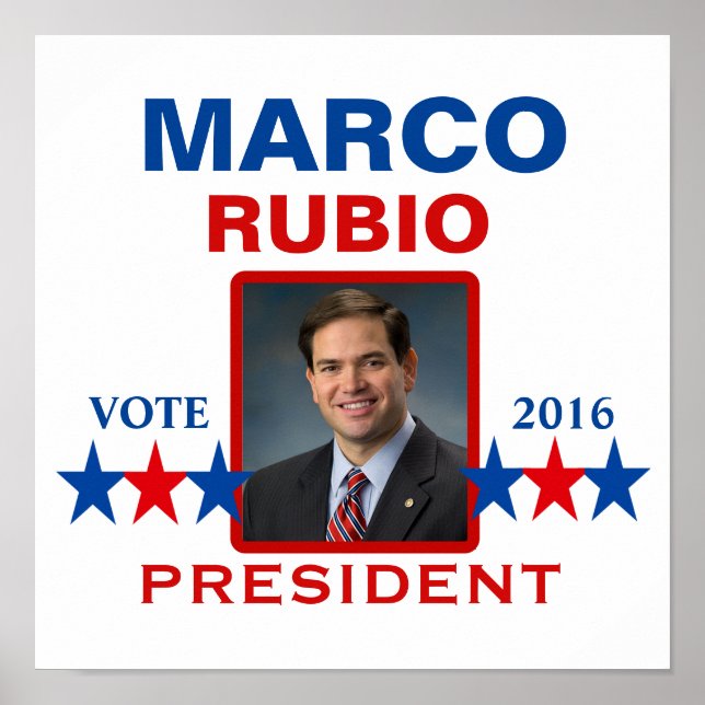 Marco Rubio for President 2016 Poster (Front)