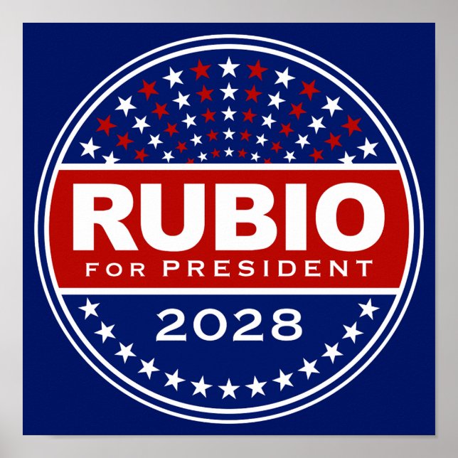 Marco Rubio for President 2028 Poster (Front)