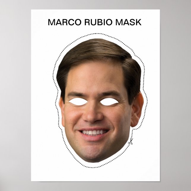 Marco Rubio Mask Poster (Front)