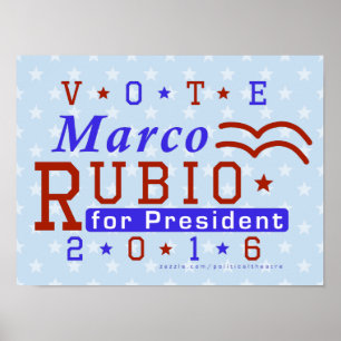 Marco Rubio President 2016 Election Republican Poster