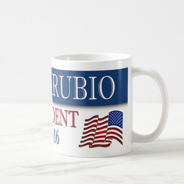 Marco Rubio President 2016 USA Flag Coffee Mug (Right)