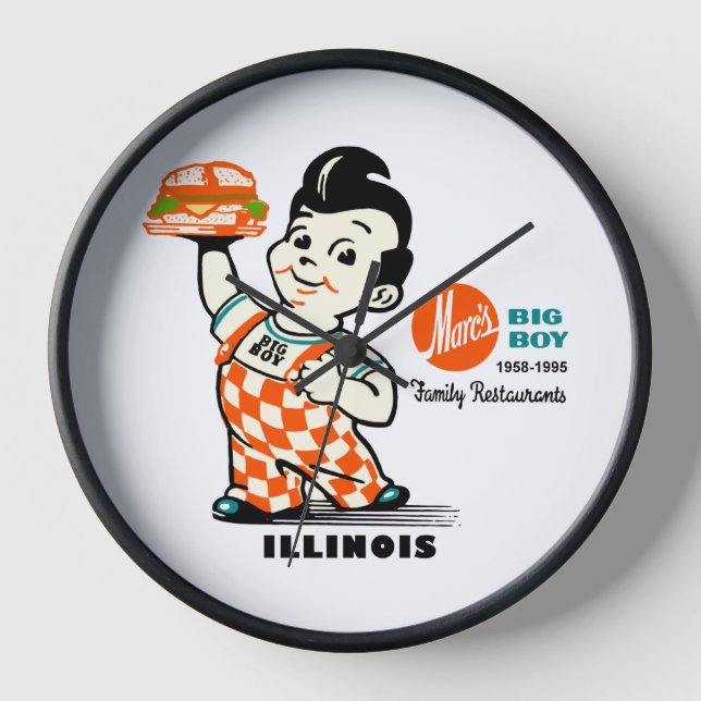 Marc's Big Boy Restaurants of Illinois Clock (Front)