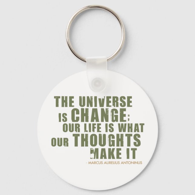 Marcus Aurelius Antoninus Quote Key Ring (Front)