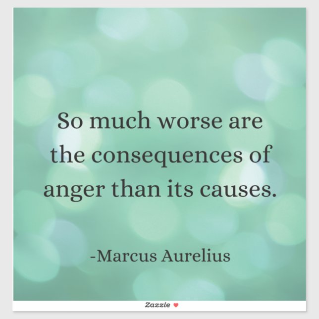 Marcus Aurelius: Conquer Anger, Find Inner Peace (Sheet)