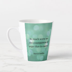 Marcus Aurelius: Conquer Anger, Find Inner Peace Latte Mug