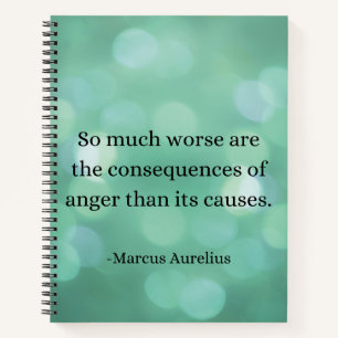Marcus Aurelius: Conquer Anger, Find Inner Peace Notebook