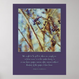 Marcus Aurelius "do good to others" Quote Poster