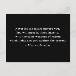 Marcus Aurelius Future Stoicism Quote Postcard