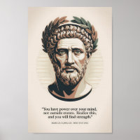Marcus Aurelius Meditations Quote Illustration Art