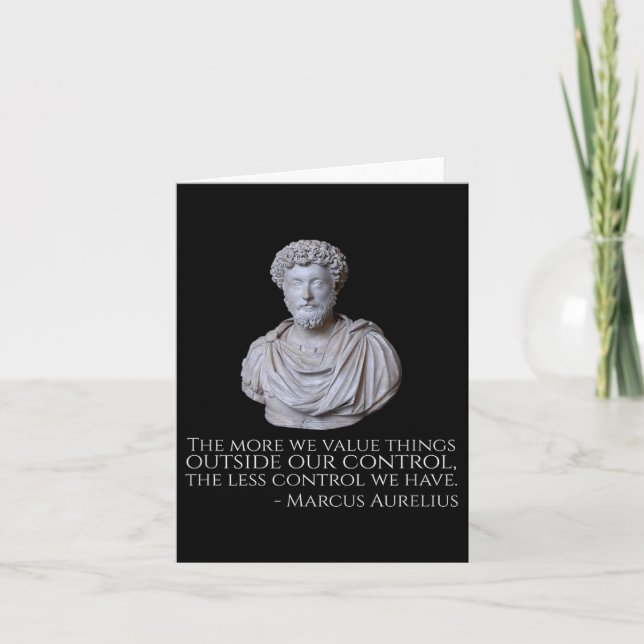 Marcus Aurelius - Motivational Stoicism Philosophy Card (Front)
