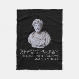 Marcus Aurelius - Motivational Stoicism Philosophy Fleece Blanket