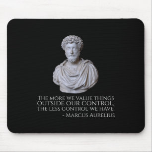 Marcus Aurelius - Motivational Stoicism Philosophy Mouse Pad