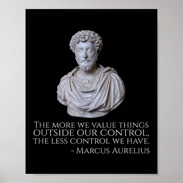 Marcus Aurelius - Motivational Stoicism Philosophy Poster (Front)
