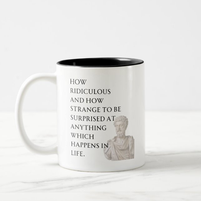 Marcus Aurelius Quote Mug (Left)