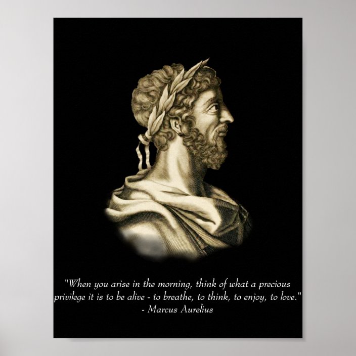 Marcus Aurelius Quote Poster | Zazzle.com.au