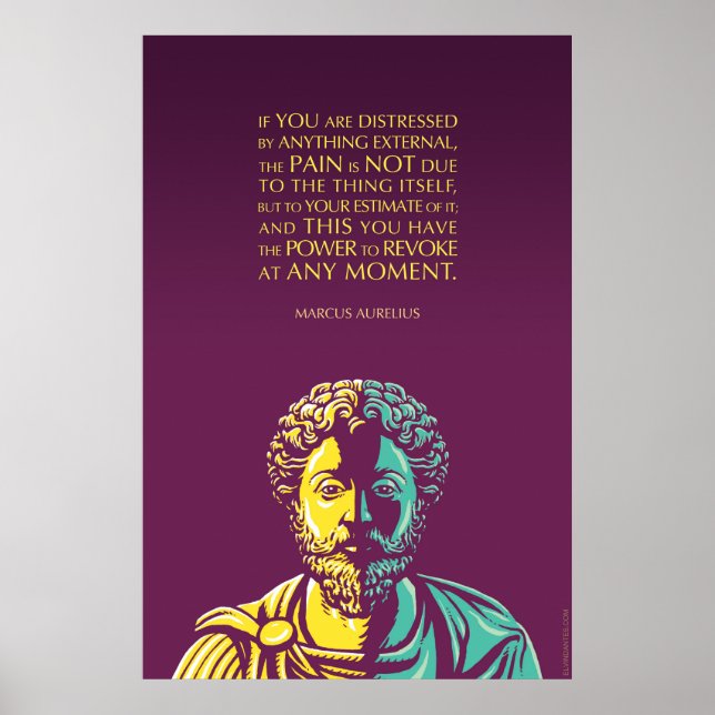 Marcus Aurelius quote: The Power to Revoke Poster (Front)