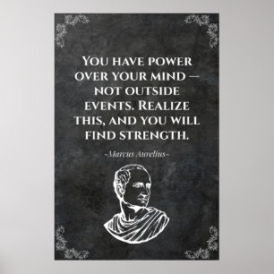 Marcus Aurelius quote. Wise Poster