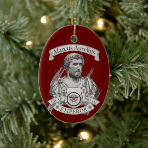 Marcus Aurelius Roman Emperor  Ceramic Ornament
