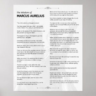 Marcus Aurelius Stoic Meditations. The Wisdom of Poster