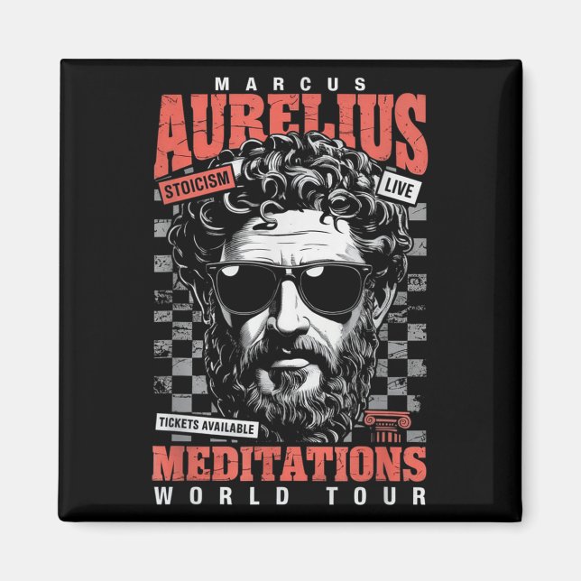Marcus Aurelius Stoic Philosoper Quote Motivationa Magnet (Front)