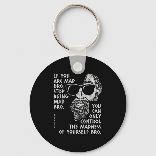 Marcus Aurelius Stoic Philosopher Ancient Roman Jo Key Ring (Front)