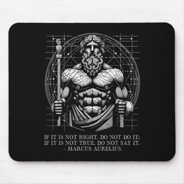 Marcus Aurelius Stoicism Wisdom Quote. Be Kind, Mi Mouse Pad (Front)