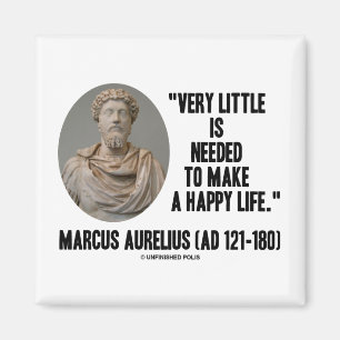 Marcus Aurelius Very Little Needed Make Happy Life Magnet