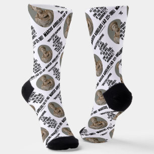 Marcus Aurelius Whatever Happens At All Happens Socks