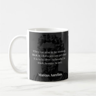Marcus Aurelius's Morning Reflection: Gratitude fo Coffee Mug