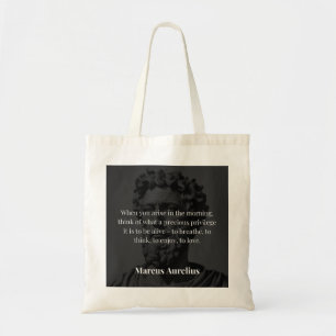 Marcus Aurelius's Morning Reflection Tote Bag
