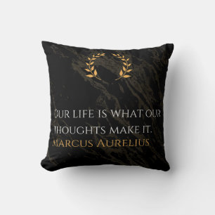 Marcus Aurelius's Truth: Shaping Life Cushion