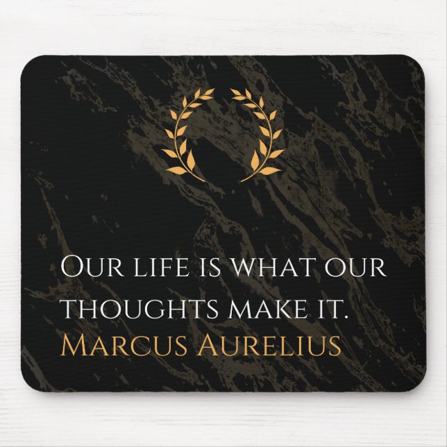 Marcus Aurelius's Truth: Shaping Life Mouse Pad (Front)