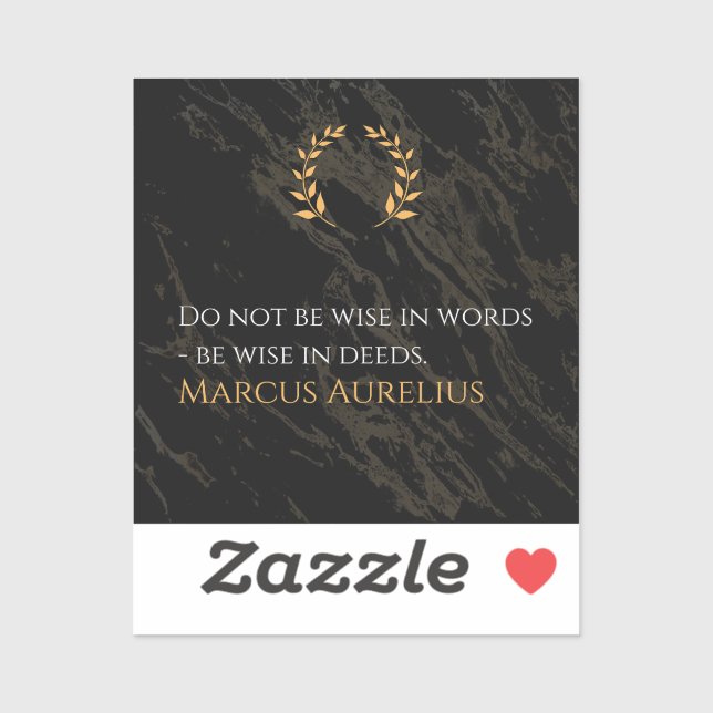 Marcus Aurelius's Wisdom: Actions Speak Louder Tha (Sheet)