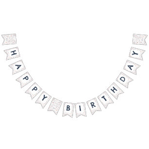 Marcus Confetti Watercolor Dots Bunting Flag