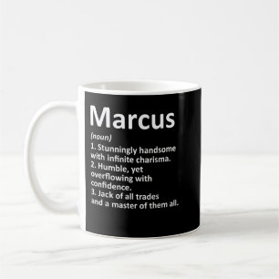 MARCUS Definition Personalised Name Funny Birthday Coffee Mug