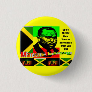 Marcus garvey 3 cm round badge