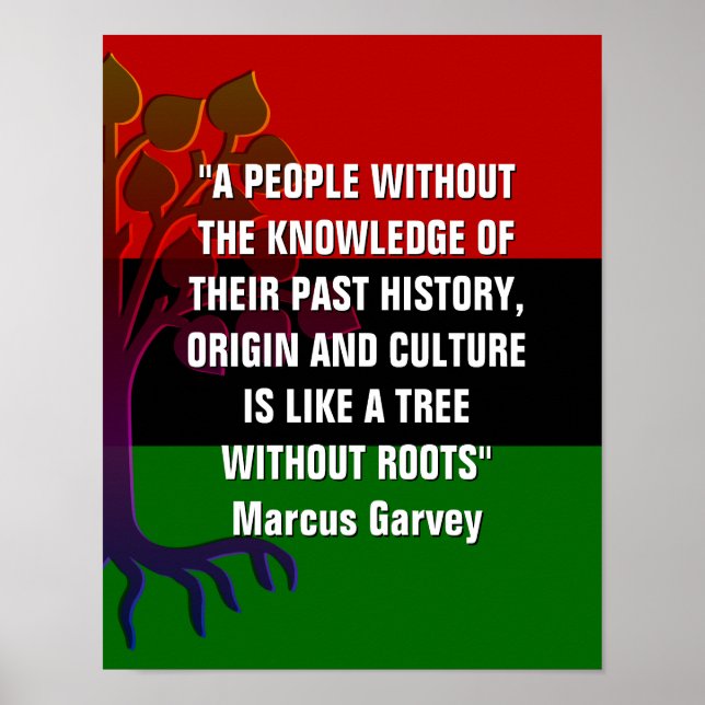 Marcus Garvey TREE WITHOUT ROOTS Poster (Front)