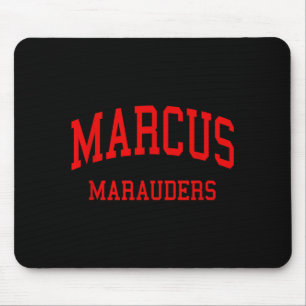 Marcus high school hs flower mound tx retro mouse pad