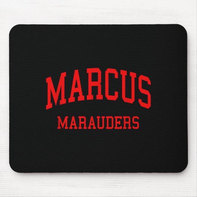 Marcus high school hs flower mound tx retro  mouse pad (Front)