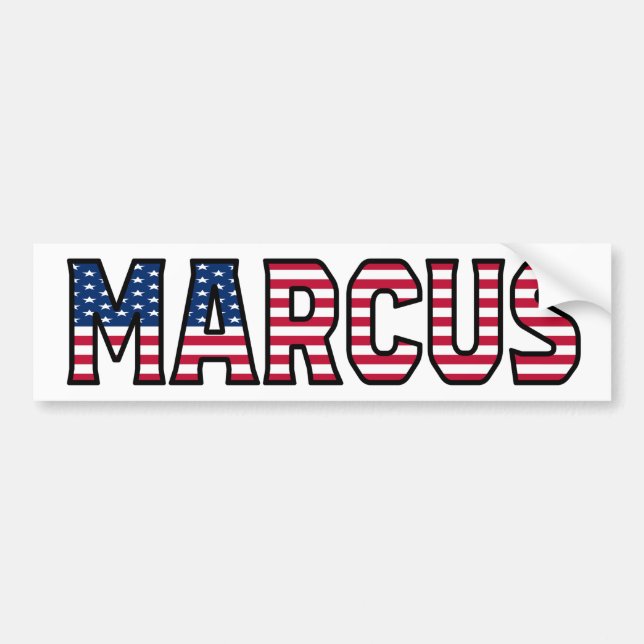 Marcus Name Vorname USA Aufkleber Sticker Auto (Front)