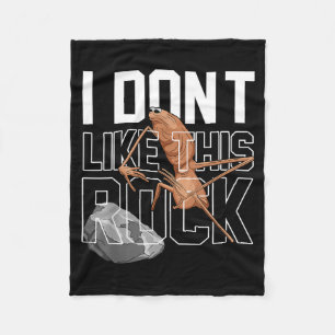 Marcus The Worm I Don't Like This Rock Funny Meme  Fleece Blanket