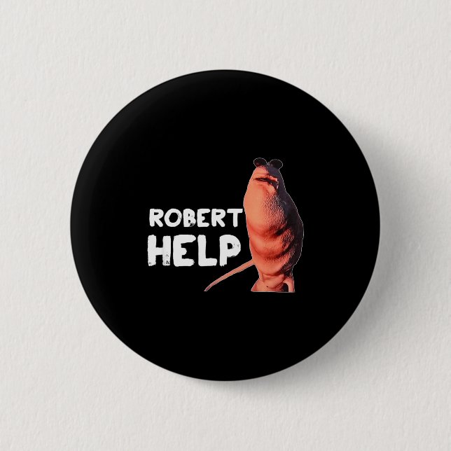 Marcus The Worm Meme Funny Graphics Vrchat Robert  6 Cm Round Badge (Front)