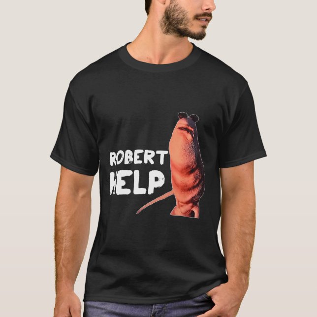 Marcus The Worm Meme Funny Graphics Vrchat Robert  T-Shirt (Front)
