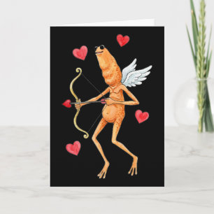 Marcus The Worm Valentine Cupid Meme Design Card