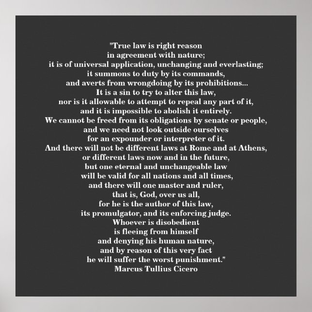 Marcus Tullius Cicero  POSTER (Front)